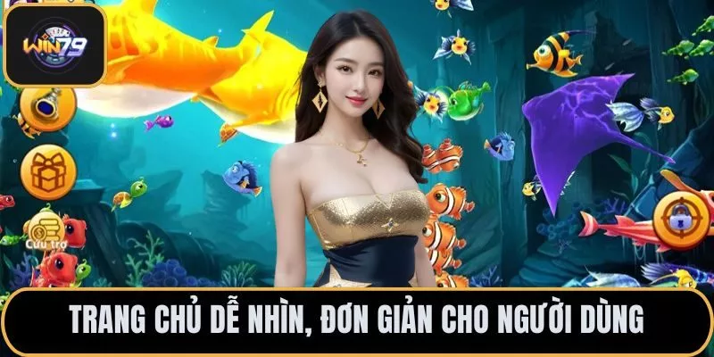 Trang chủ dễ nhìn, đơn giản cho người dùng